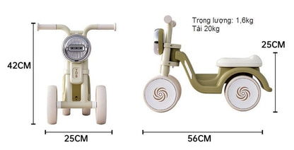 AMBERZ Ultra Modernistic First Ride Balance Bike – Lightweight Toddler Scooter with Wide Wheels & Comfort Seat for (1-3) Years Old Kids