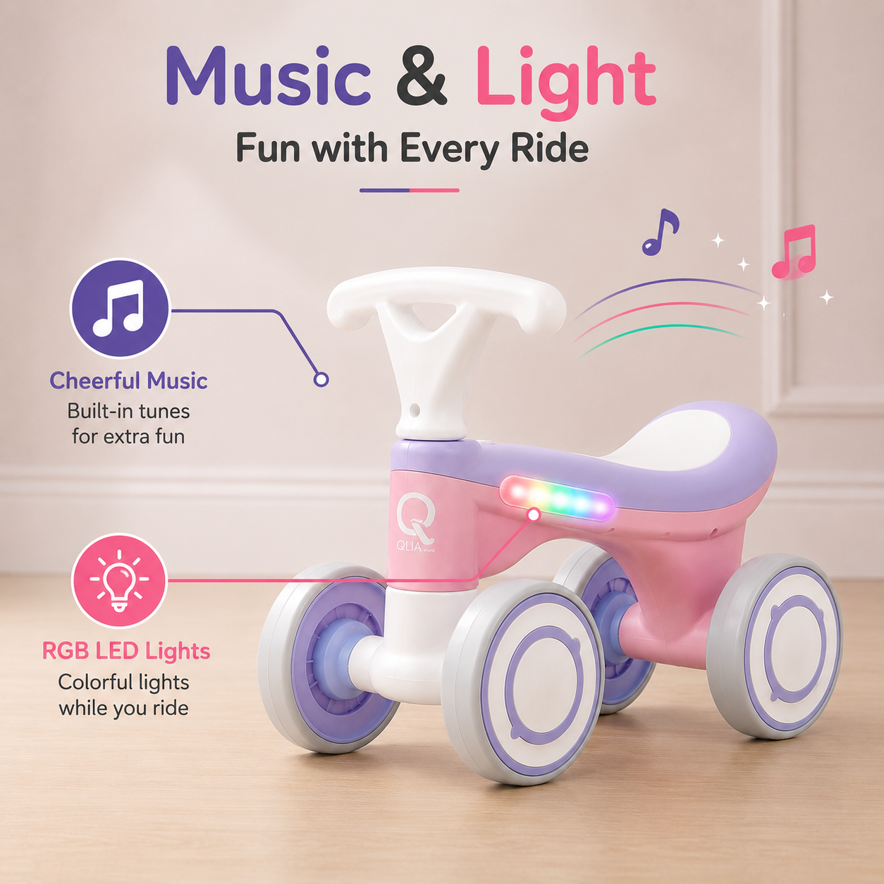 AMBERZ BabyBeam silent wheels detail