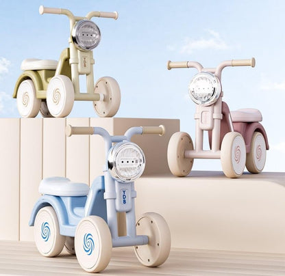 AMBERZ Ultra Modernistic First Ride Balance Bike – Lightweight Toddler Scooter with Wide Wheels & Comfort Seat for (1-3) Years Old Kids